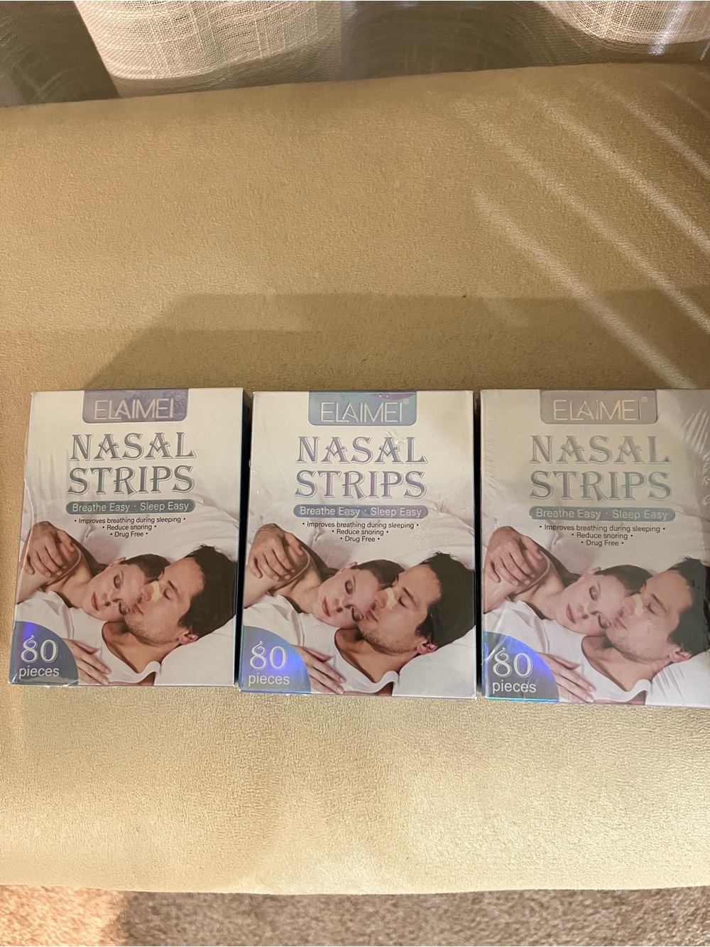 NWOT Aime Leon Dore Nasal Strips - Beige and White Packaging